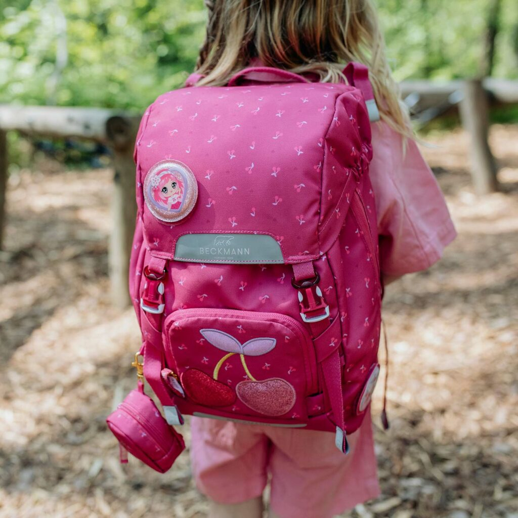 Ghiozdan, rucsac ergonomic pentru scoala, Clasic, Cherry