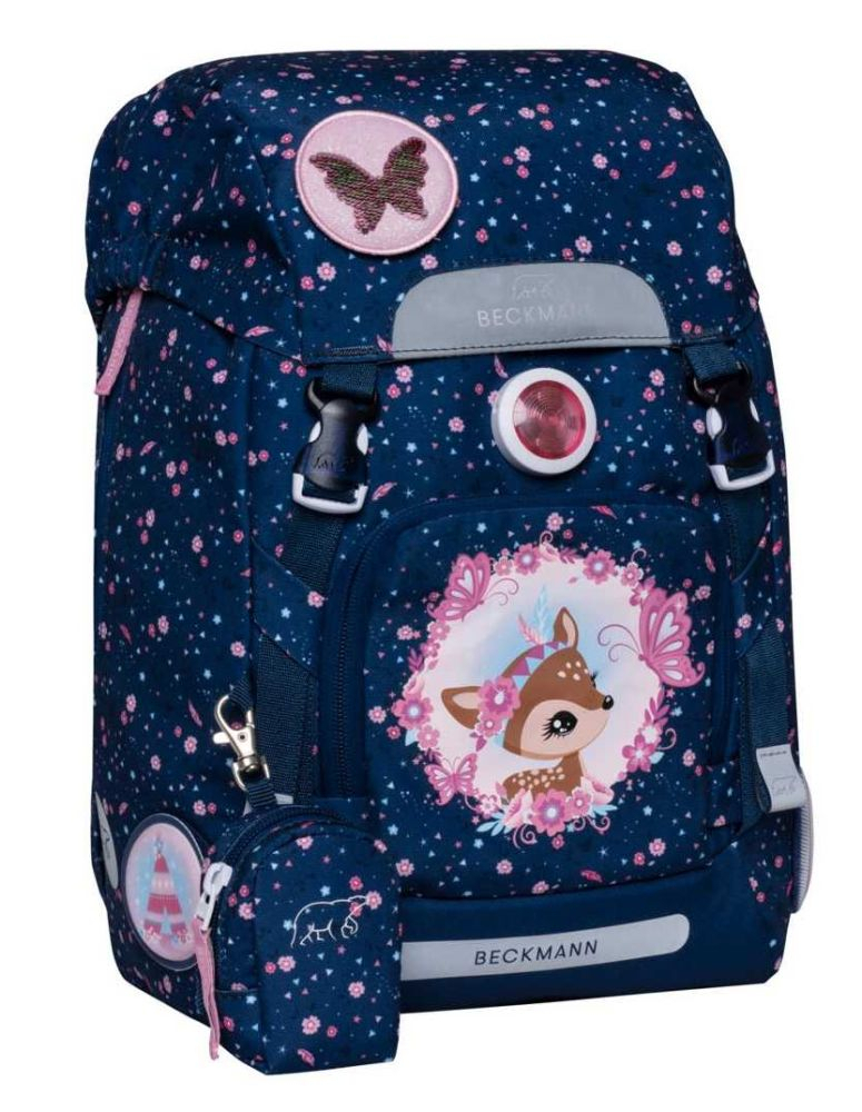 Ghiozdan, rucsac ergonomic pentru scoala, Clasic, Forest Deer Blue