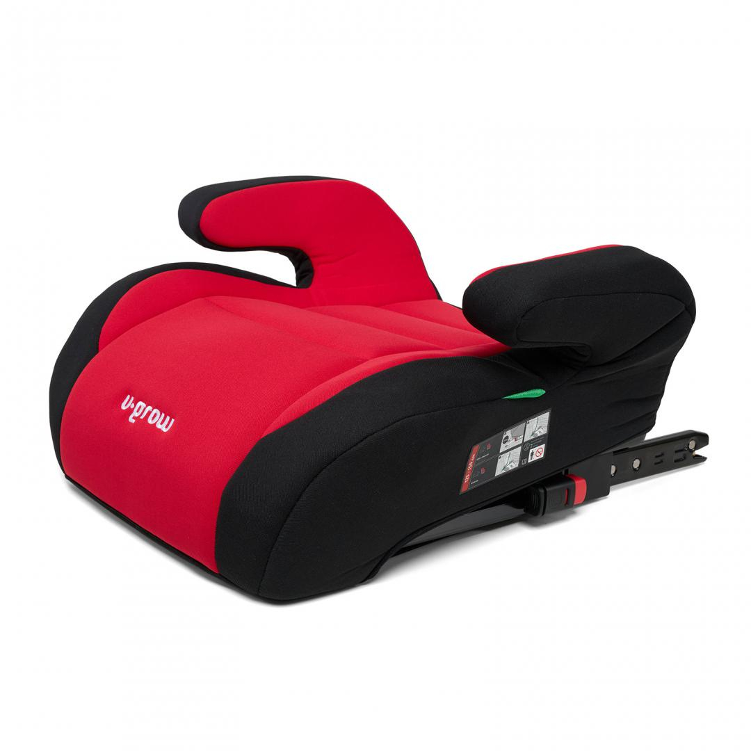 Inaltator auto 125-150, omologare R129 cu isofix , negru rosu, U-Grow