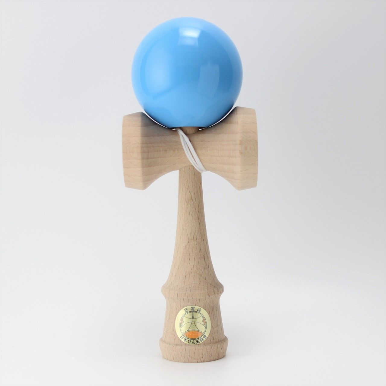 Joc de indemanare din lemn Kendama Ozora, 18 cm - Bleu