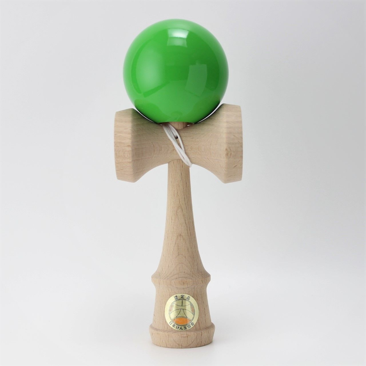 Joc de indemanare din lemn Kendama Ozora, 18 cm - Verde