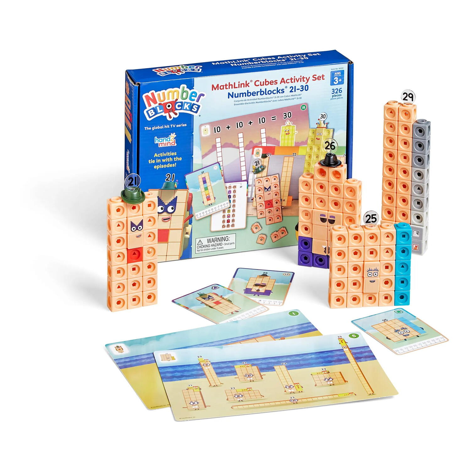 MathLink Cubes Numberblocks in engleza Set de activitati de la 21 - 30