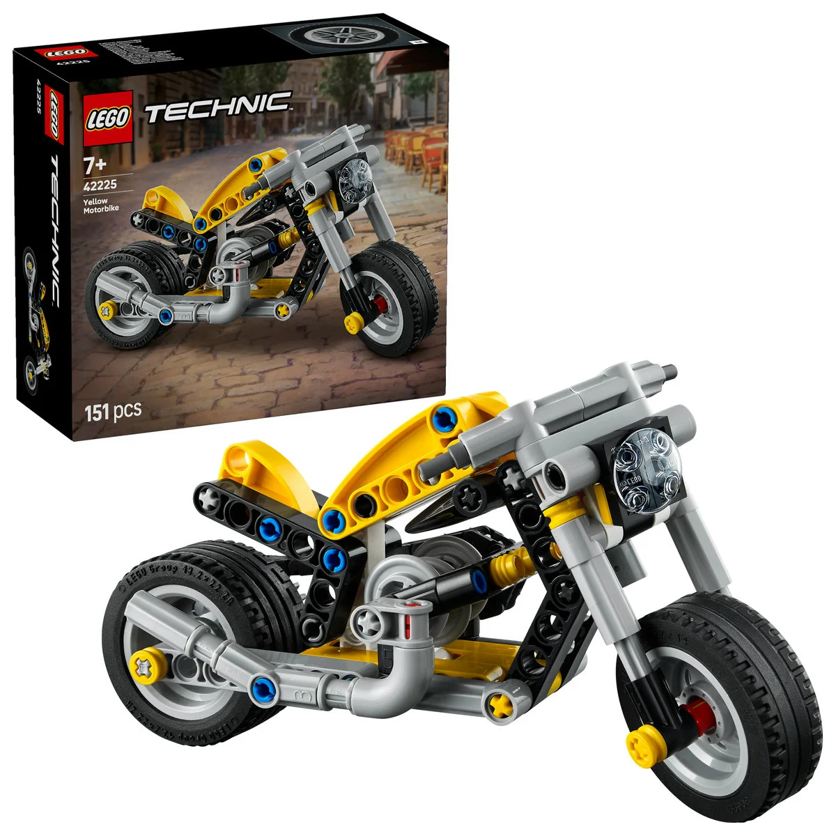 Motocicleta galbena