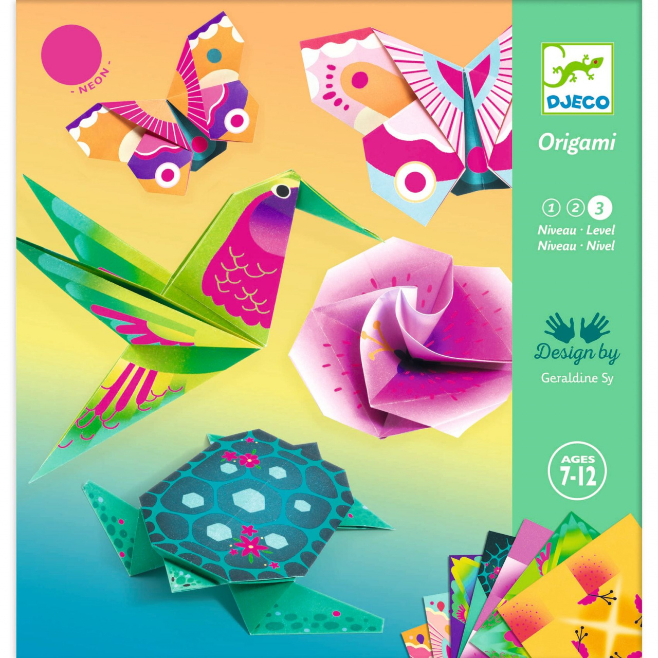 Origami Djeco, animale si flori exotice