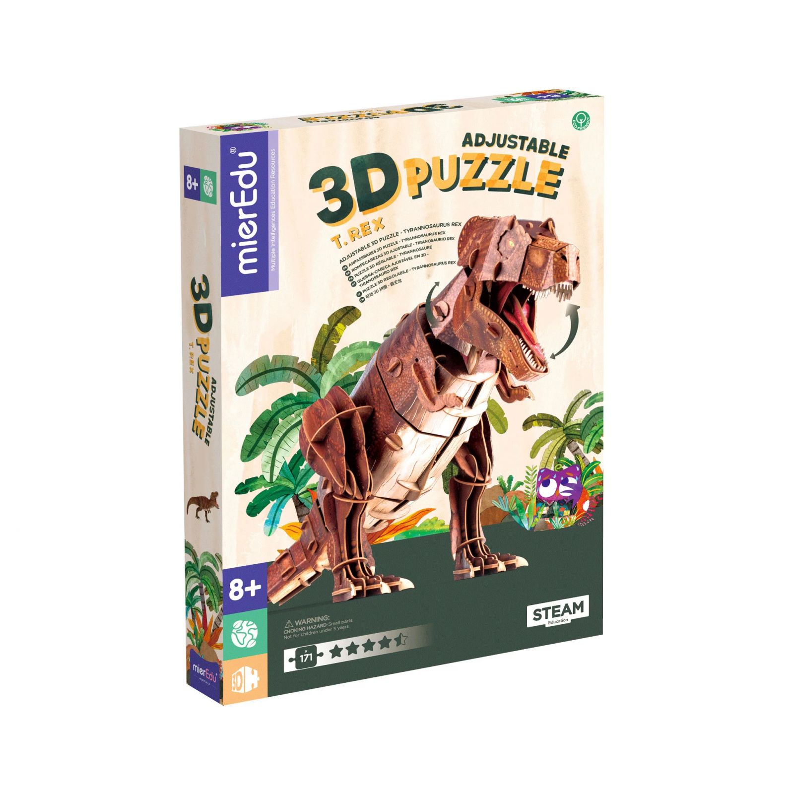 Puzzle 3D reglabil - TYRANNOSAURUS REX (deluxe)