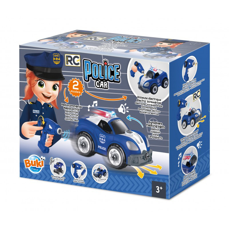 Set Constructie Masina Politie Cu Radiocomanda