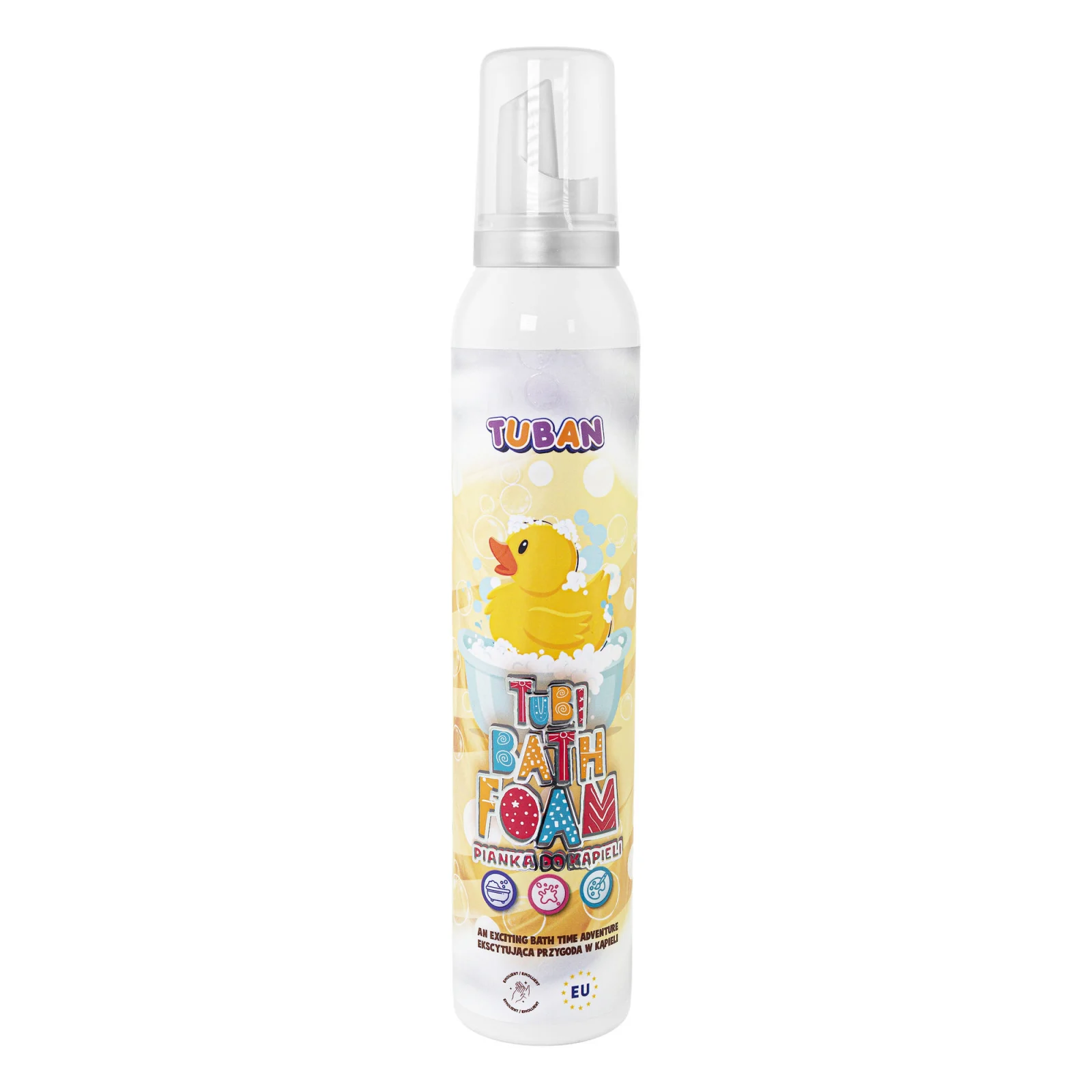 Spuma creativa pentru baie si slime - TUBI - GALBEN 200 ml