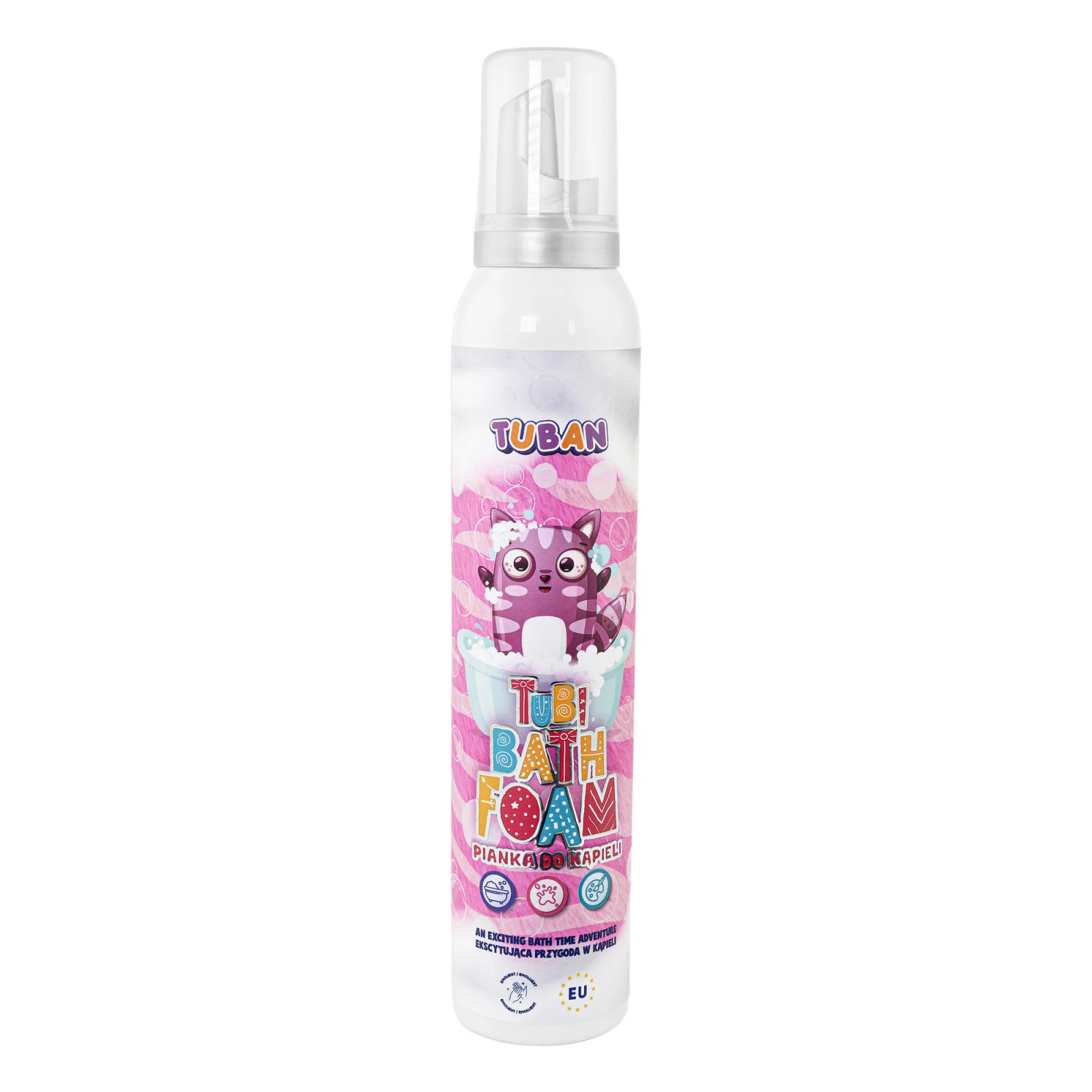 Spuma creativa pentru baie si slime - TUBI - ROZ 200 ml