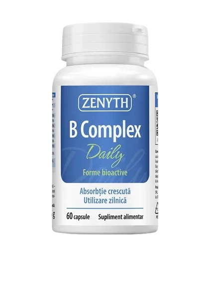 B Complex Daily - Complex Vitamina B Bioactiv 60 capsule