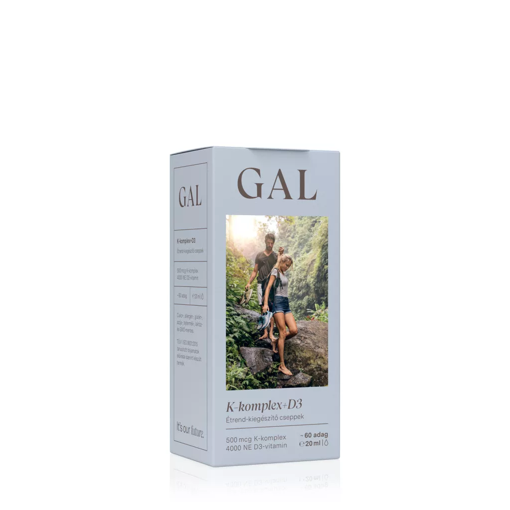 GAL Vitamina K2+D3, 500 mcg K-complex + 4000 IU D3,60 doza
