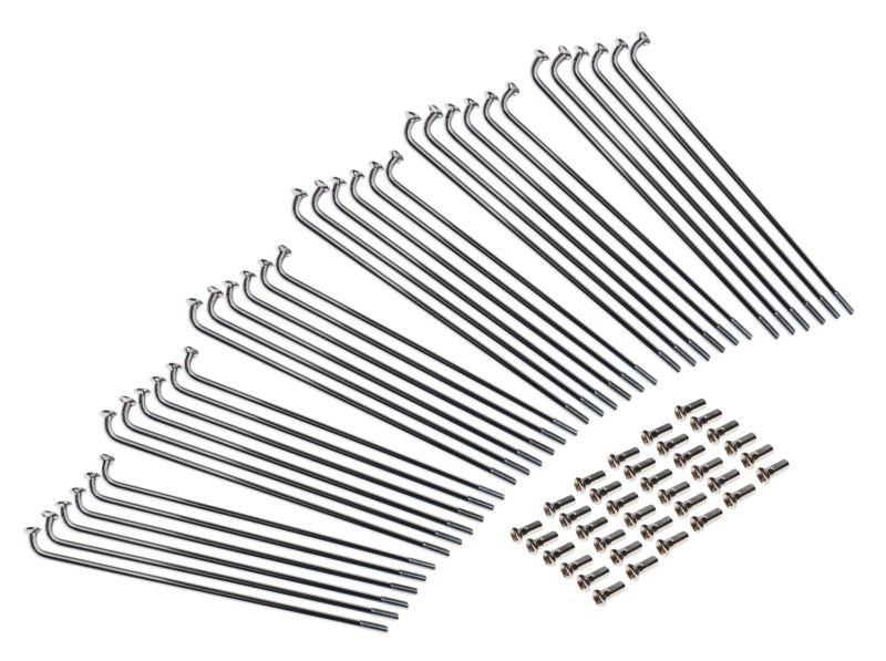 Set 36 spite si nipluri 193x3.1mm Romet, pentru roata de 19