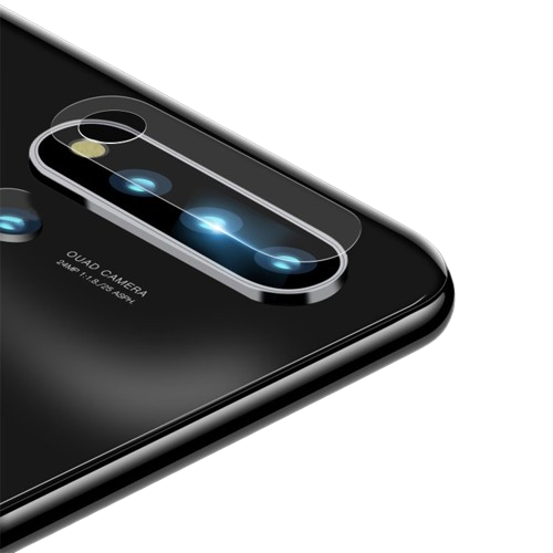 Folie de sticla securizata camera video spate, Compatibila cu Huawei Nova 5i, transparenta, stil lupa, subtire 0.3 mm, protectiva Engros