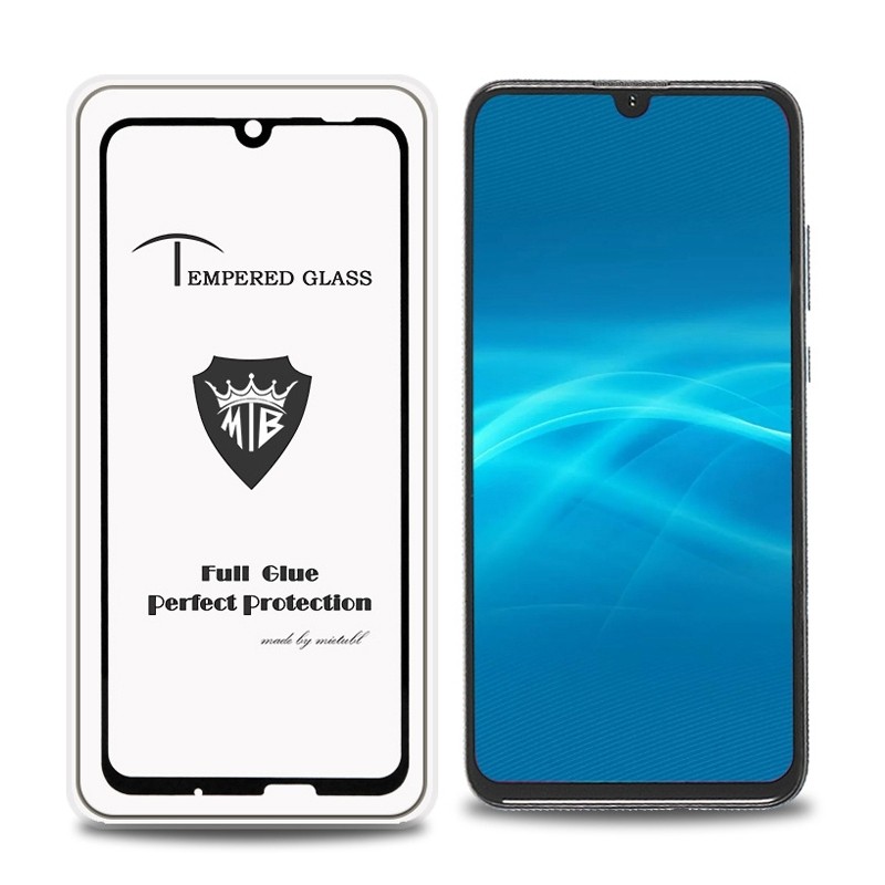 Folie de sticla securizata Compatibila cu Huawei Enjoy 9s, neagra, anti amprenta, full adeziv, marca Mietubl Engros