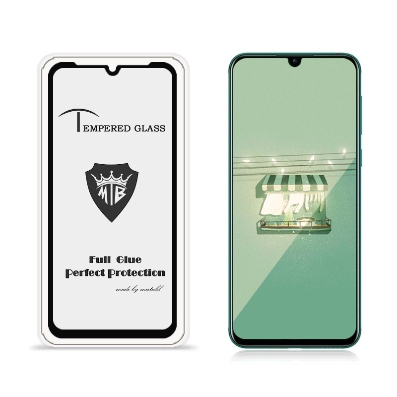Folie de sticla securizata Compatibila cu Huawei Nova 5 Pro, neagra, anti amprenta, full adeziv, marca Mietubl Engros