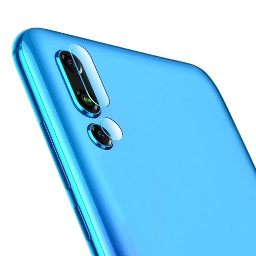 Folie plastic semi-dur camera video spate, Compatibila cu Huawei Enjoy 9s, transparenta, stil lupa, subtire, antizgarieturi Engros