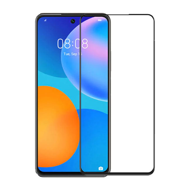 Folie sticla securizata Compatibila cu Huawei P Smart 2021, 3D Negru, FULL SCREEN,Tempered Glass, Antisoc Engros
