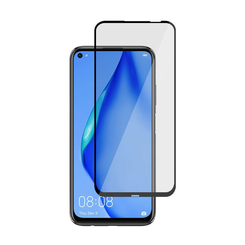 Folie sticla securizata Compatibila cu Huawei P40 Lite, 3D Negru, FULL SCREEN,Tempered Glass, Antisoc Engros