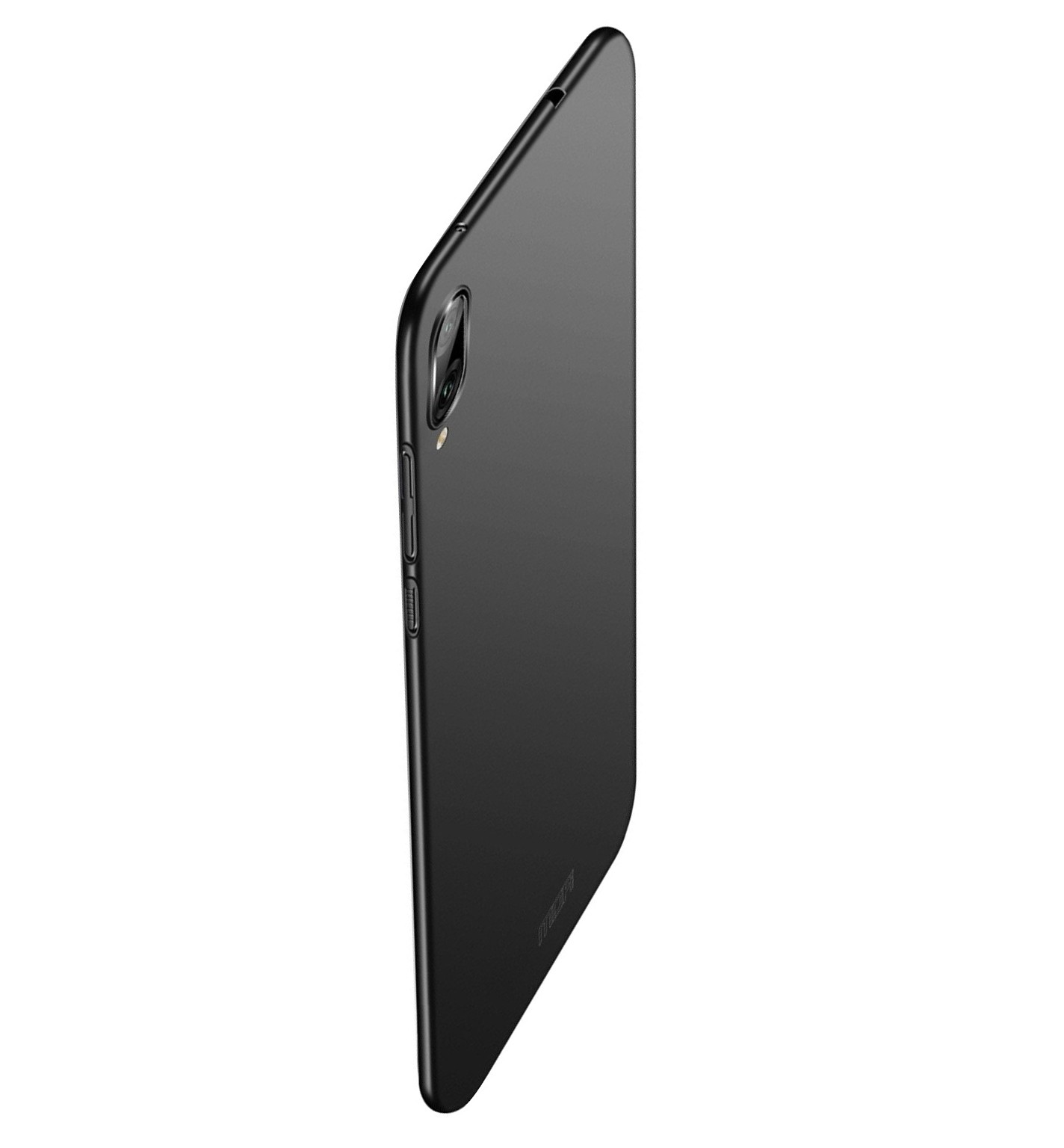 Husa Compatibila cu Huawei Enjoy 9 / Y7 Pro (2019), neagra, policarbonat, ultra-thin, frosted, subtire, Mofi Engros