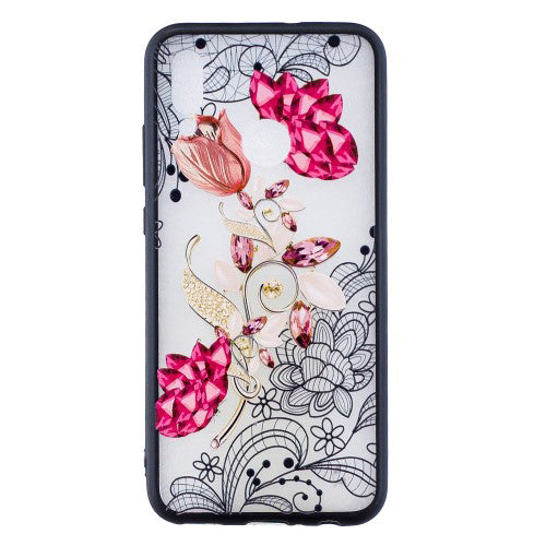 Husa Compatibila cu Huawei P Smart 2019 model Rhinestone,model in relief, Antisoc Engros