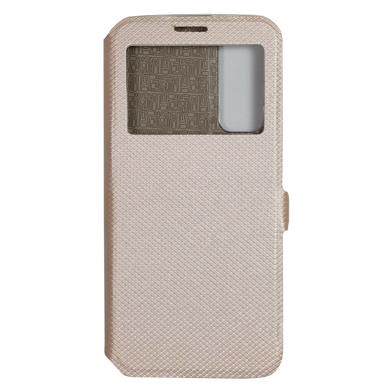 Husa Flip Carte Compatibila cu Huawei P Smart 2021 model S-View cu Stand Telefon, Antisoc Auriu Engros