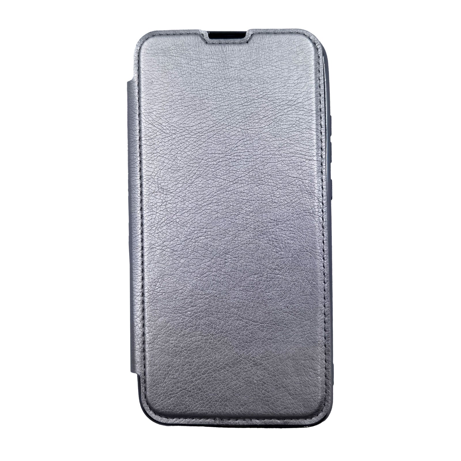 Husa Flip Carte Compatibila cu Huawei P40 Lite E model Electrobook Cu Suport Card, Antisoc Argintiu Engros
