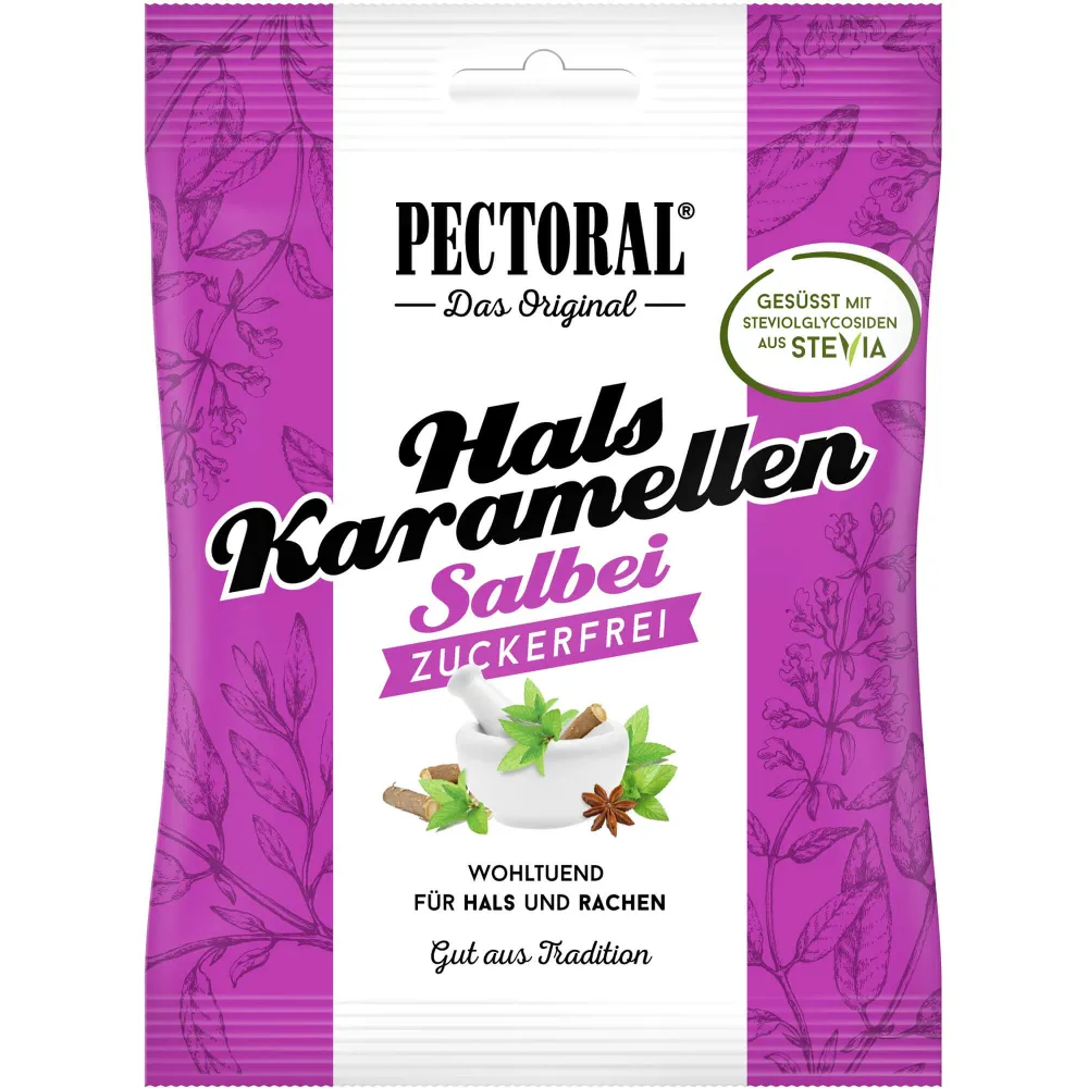 Pectoral Salbei Bonbons zuckerfrei 60 g