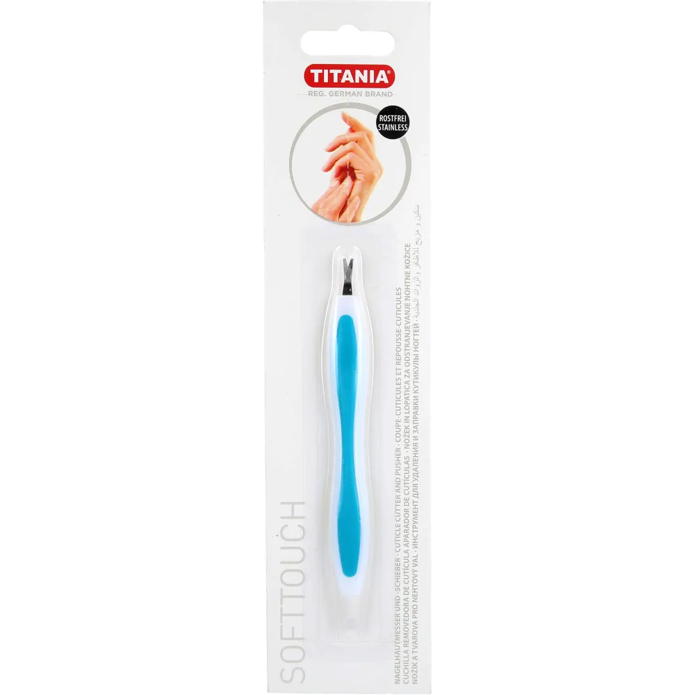 Nagelhautmesser+Schieber Softtouch Titania 1 St