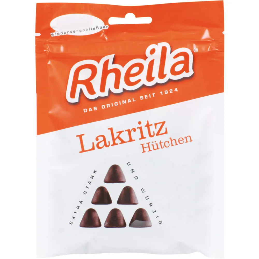 Rheila Lakritz Hütchen Gummidrops mit Zucker 90 g