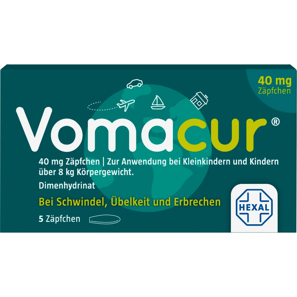 Vomacur 40 Suppositorien 5 St