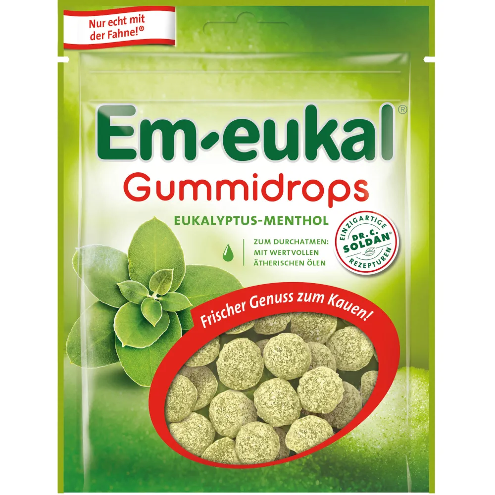 Em-Eukal Gummidrops Eukalyptus-Menthol zuckerhalt. 90 g