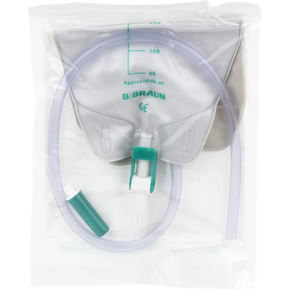 Urin Beinbeutel 500 ml Antirefluxvent.60 cm kürzb. 1 St