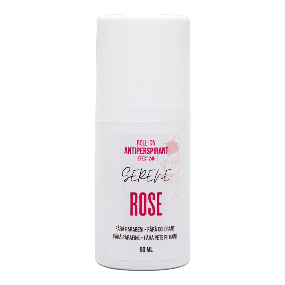 Antiperspirant roll-on cu parfum de trandafir, 50 ml, Serene