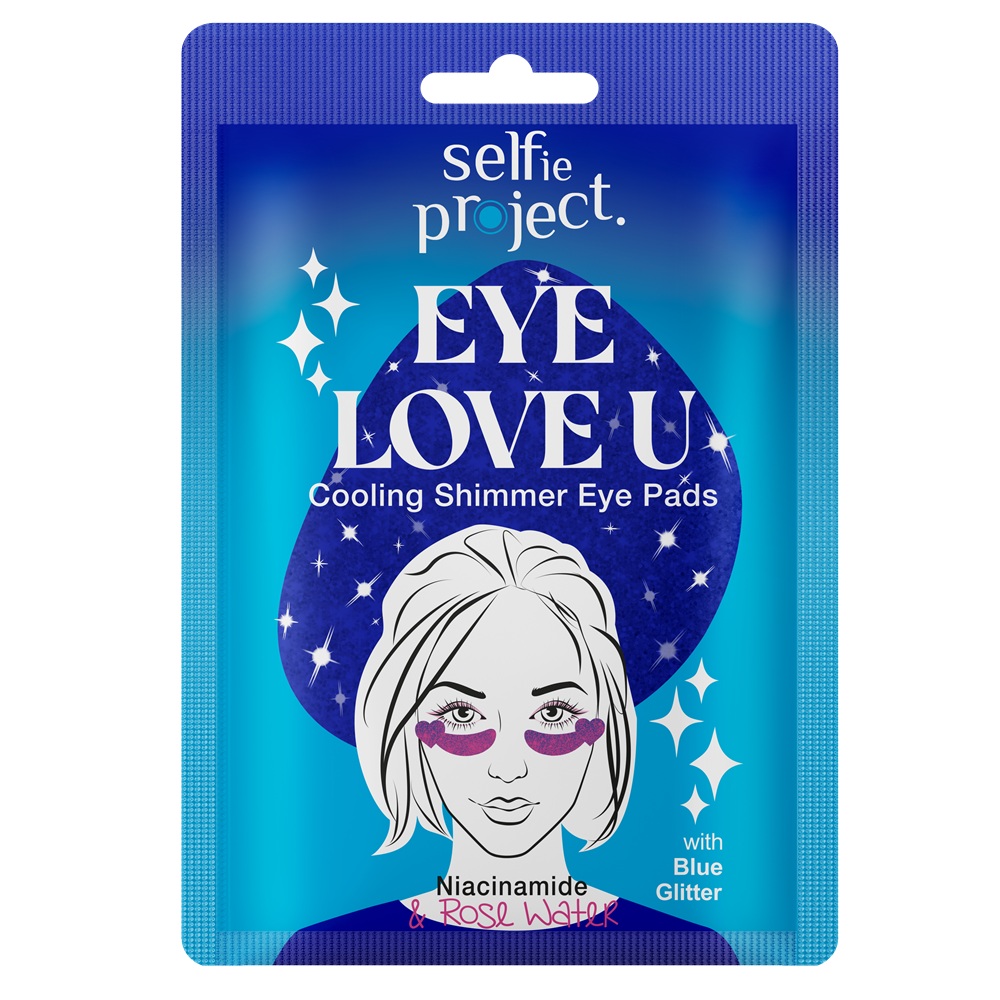 Plasturi racoritori pentru ochi Love U Shimmer Eye Pads, 2 bucati, Selfie Project