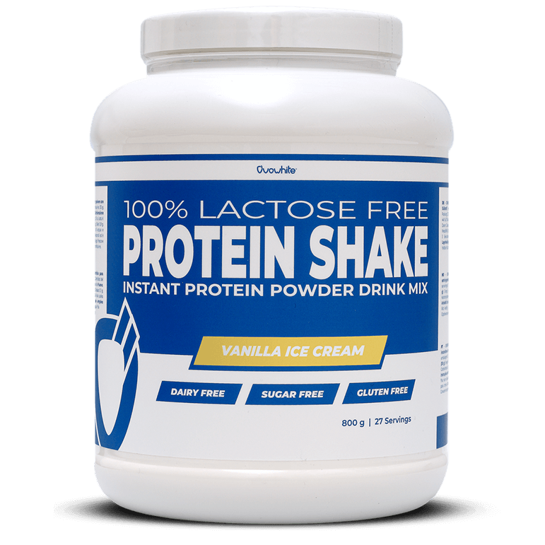 Proteina din albus de ou cu inghetata de vanilie OvoWhite, 800 g, Referent Nutrition