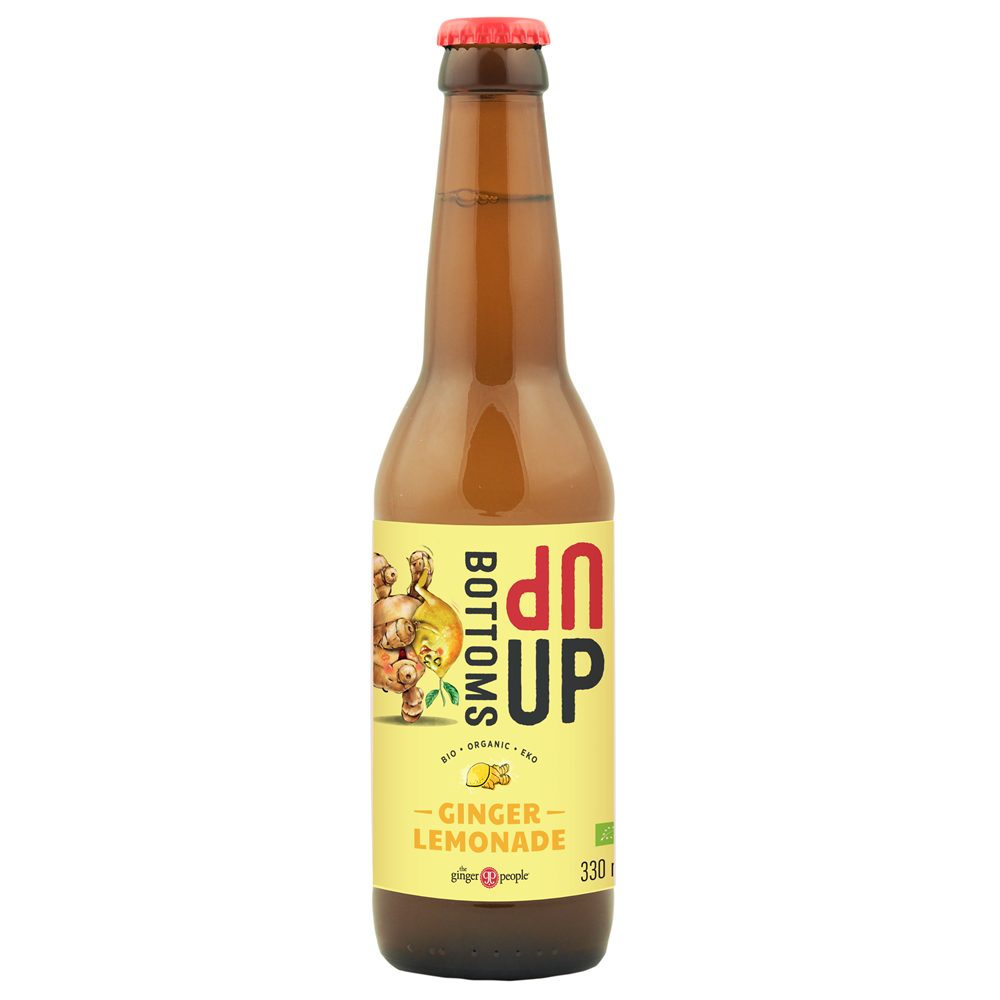 Limonada bio de ghimbir Bottoms UP, 330 ml, The Ginger People