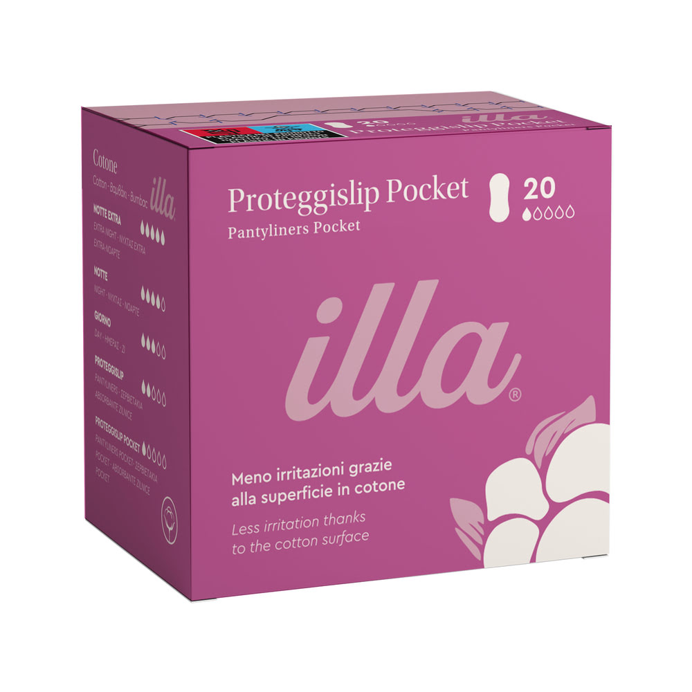 Absorbante bumbac zilnice, 1 picătură Illa, 20 bucati, Pietrasanta Pharma