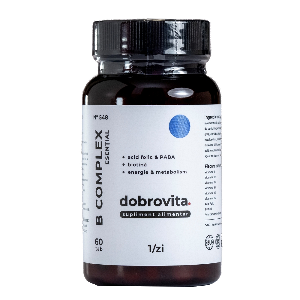 B Complex Esential, 60 tablete, Dobrovita