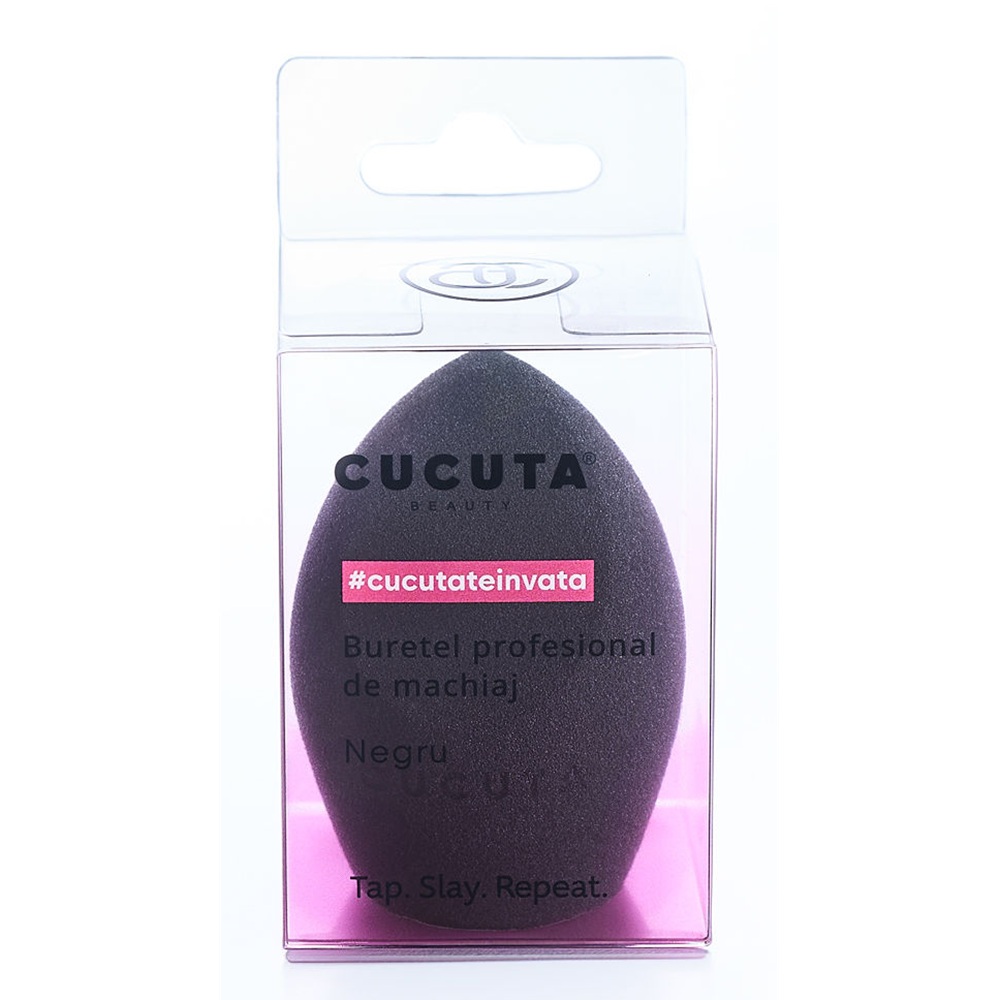 Burete negru pentru aplicarea machiajului, 1 bucata, Cucuta Beauty