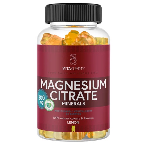 Citrat de magneziu, 60 jeleuri vegane, Vitayummy