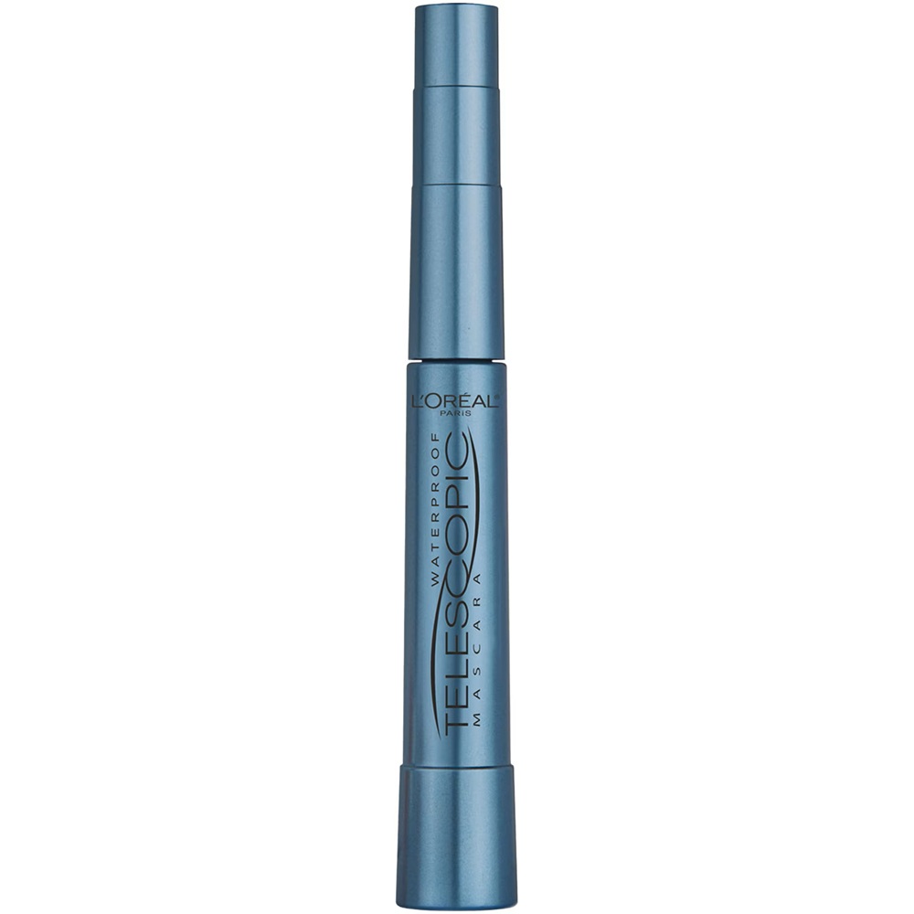 Mascara pentru alungire extrema rezistent la apa Telescopic Waterproof Black, 8 ml, L'Oreal Paris