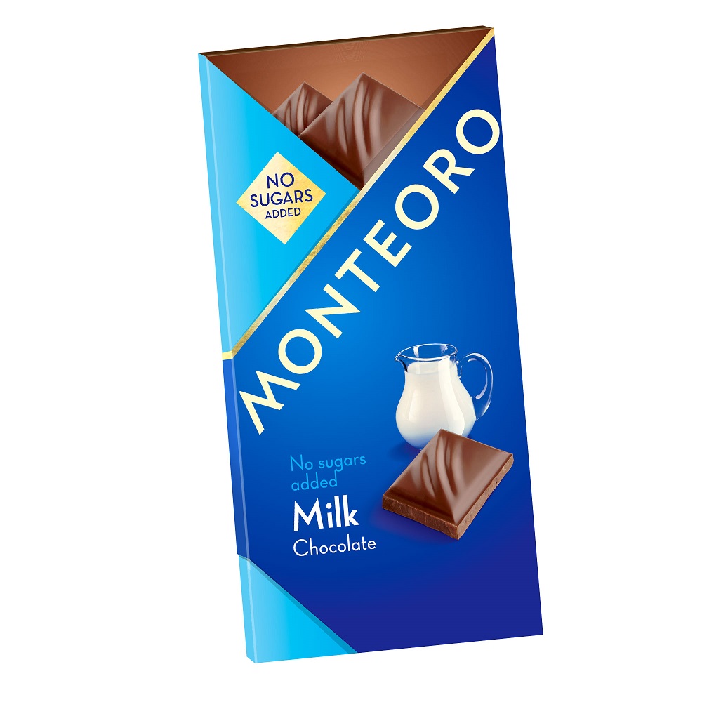 Ciocolata cu lapte, 90 g, Monteoro