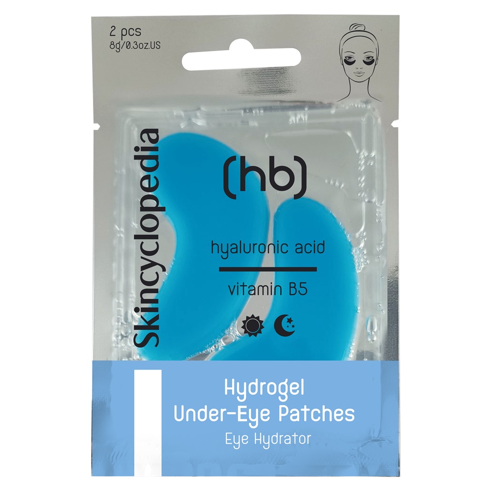 Patchuri pentru ochi cu hidrogel, acid hialuronic si vitamina B5 HB, 2 bucati, Skincyclopedia