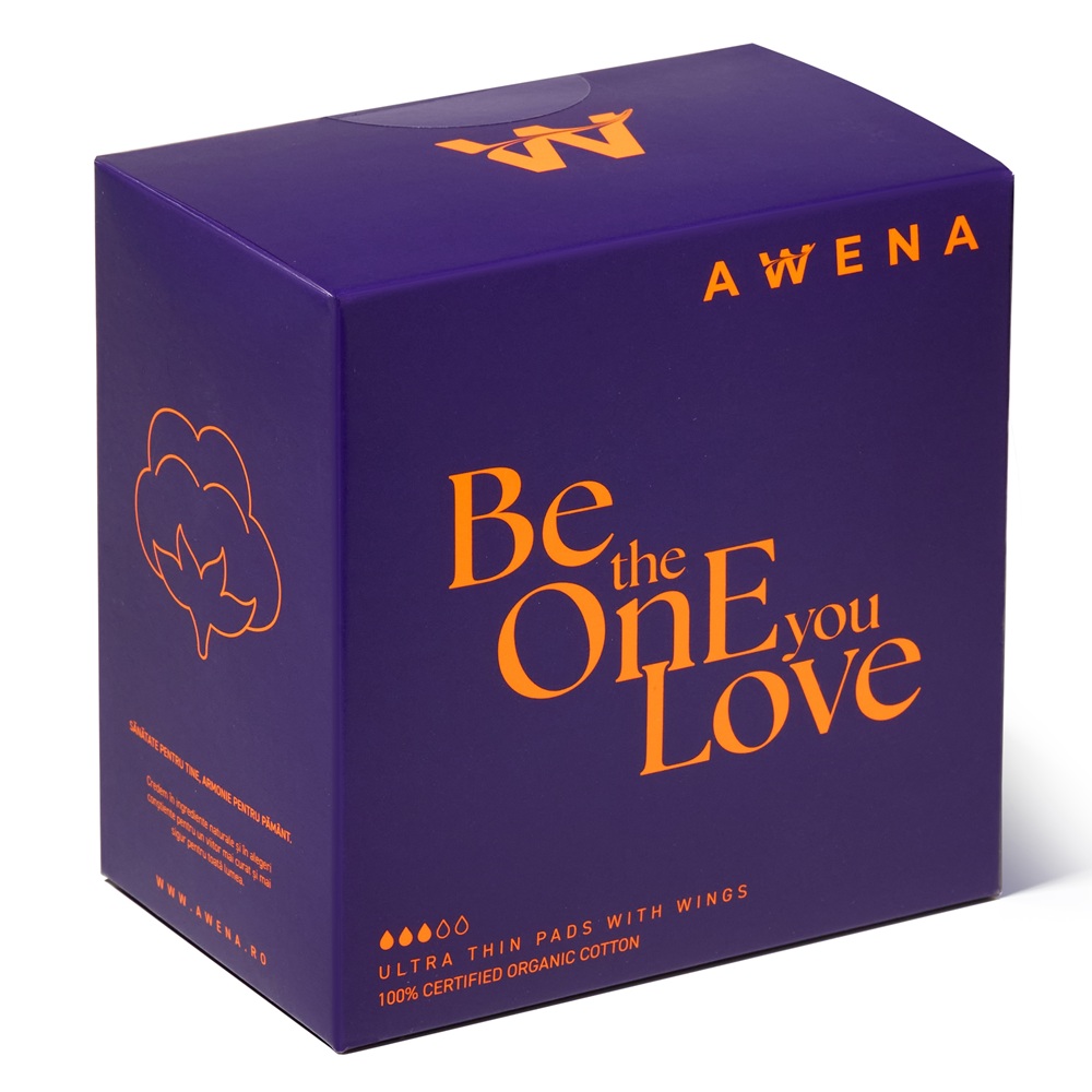 Absorbante din bumbac organic, 10 bucati, Awena