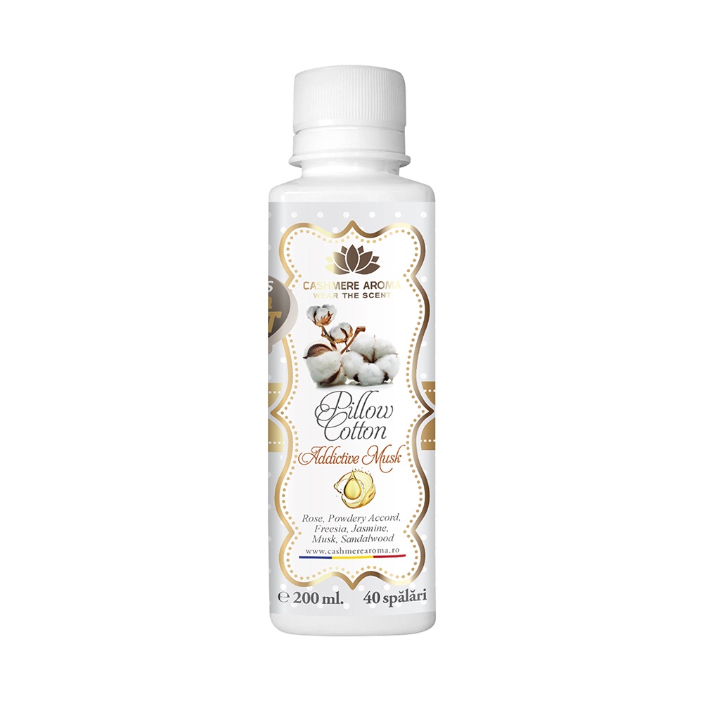Parfum de rufe Pillow Cotton Addictive Musk Timeless Aroma Boost, 200 ml, Cashmere Aroma