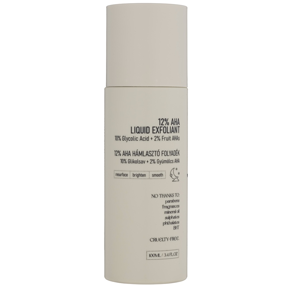 Ser exfoliant cu 12% AHA, 10% acid glicolic si 2% acizi din fructe, 100 ml, Nerds