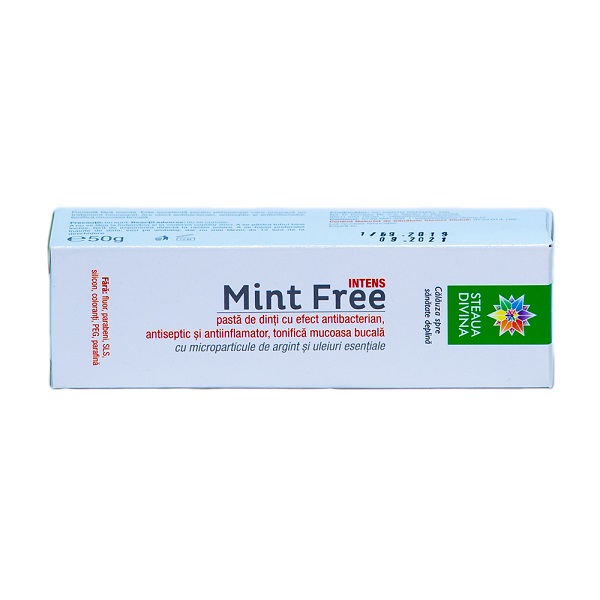 Pasta de dinti Mint Free Santoral, 40 ml, Steaua Divina
