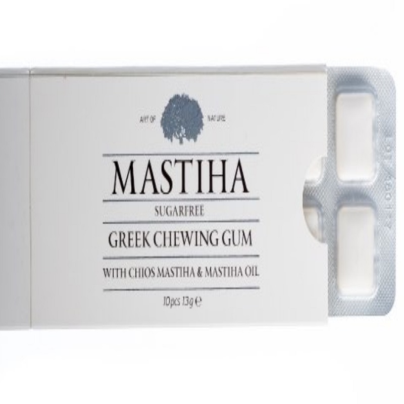 Guma de mestecat cu ulei de mastic Mastiha, 10 bucati, Mediterra