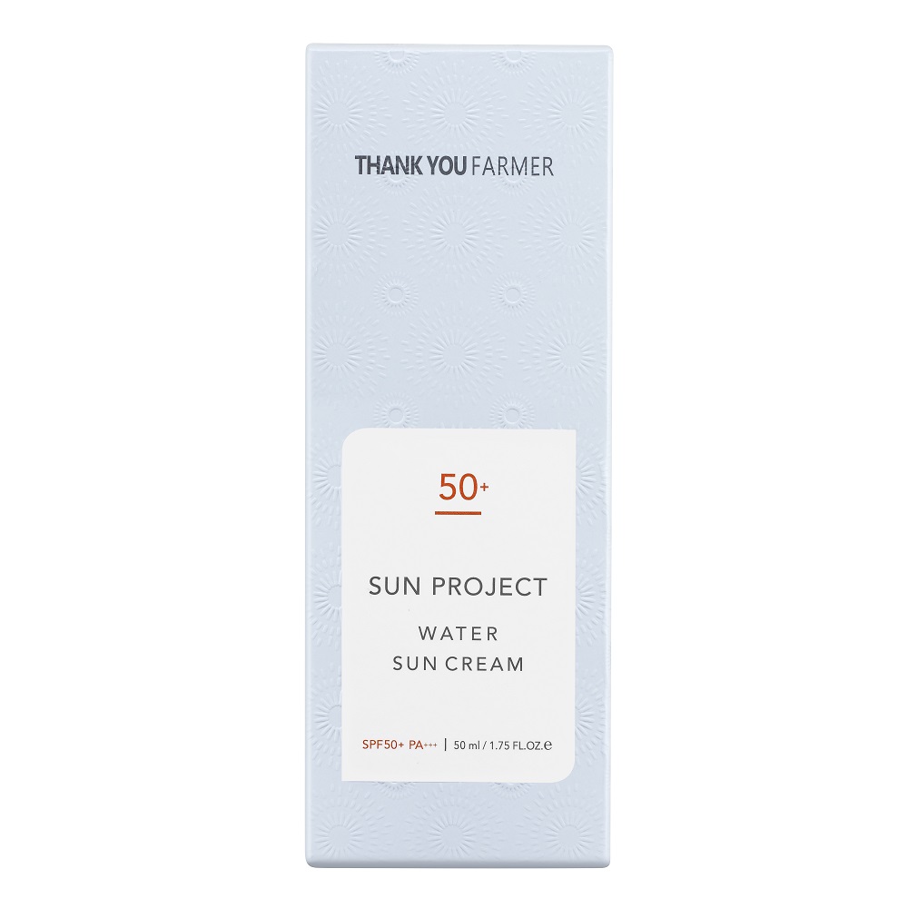 Crema de protectie solara cu SPF 50+ PA+++ Water Sun Project, 50 ml, Thank You Farmer