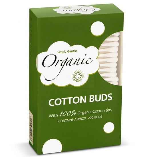 Betisoare igienice, 200 bucati, Simply Gentle Organic