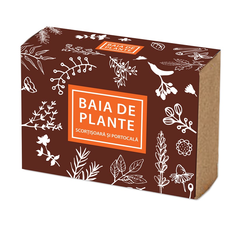 Sapun cu scortisoara si portocala, 100 g, Baia de plante